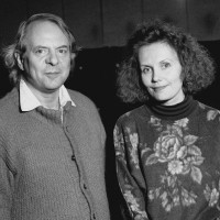 Kaija Saariaho og Karlheinz Stockhausen i 1992.© PR