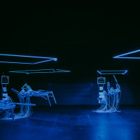 Bill Vorn's installation »I.C.U. (Intensive Care Unit)«. © Neil Jarvie