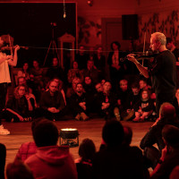 Komponisterne og performerne Kuba Krzewiński og Michał Pepol. © Katarzyna Kukiełka