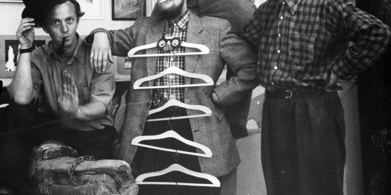 © Linien II i 1947_fra venstre Ib Geertsen_Richard Winther_Bamse Kragh-Jacobsen øverst_Niels Macholm_Foto Vittus Nielsen Ritzau Scanpix.jpg