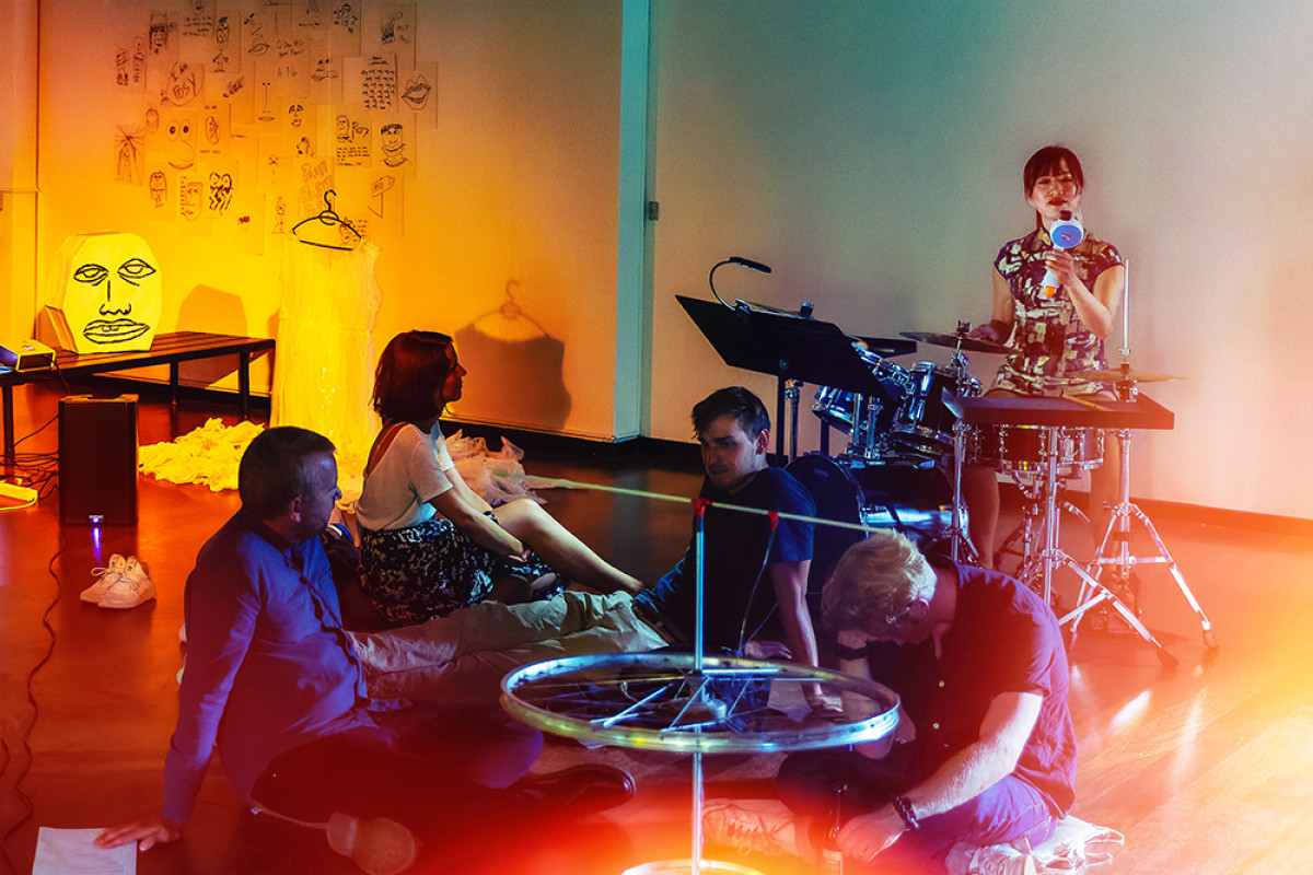 Ensemble K!ART havde kurateret koncertinstallationen »Sa(l)vages« på Støberiet på Nørrebro. © Gert Sørensen Ensemble K!ART. © Gert Sørensen