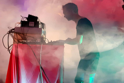 Bjørn Svin på Aarhus Lydkunstfestival. © Julie Hugsted