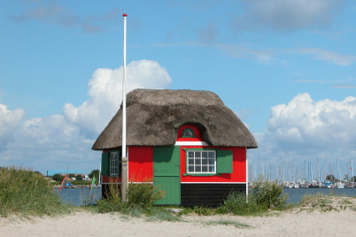 Badehus i Marstal på Ærø. © Erik Christensen