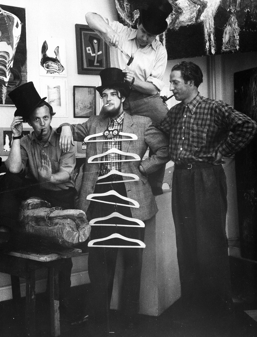 Linien II, fra venstre Ib Geertsen, Richard Winther, Bamse Kragh Jacobsen, øverst Niels Macholm. © Vittus Nielsen (Ritzau Scanpix).