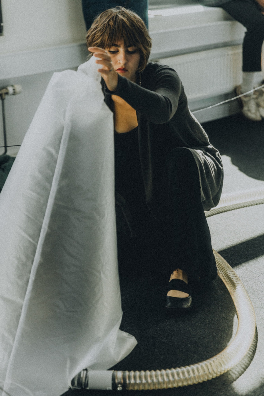 Den belgiske lydkunstner Anouk Kellner. © Katarzyna Kmiecik